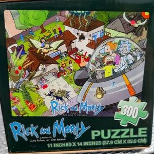 Rick and Morty 300 Piece Puzzle 11"×14" SEALED Collector